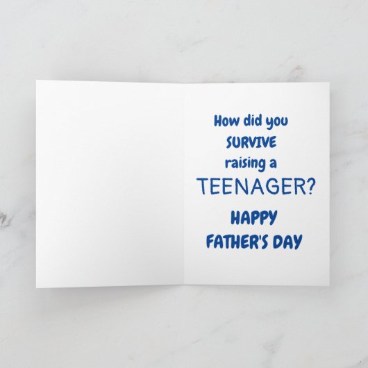 Grappige Vaderdag, van Sons Kaart (Binnen)