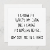 Grappige Vaderdagkaart Feestdagenkaart (Voorkant / Achterkant)