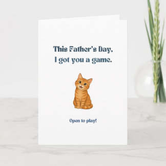 Grappige Vaderdagkaart voor Kattenvaders Oranje Ta Kaart