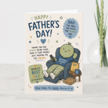 Grappige Vaderdagkaart voor Vaderdag