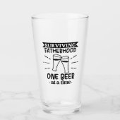 Grappige vaderglazen pint glas (Voorkant)