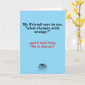 Grappige Vadergrap Designed Kaart (Gele Bloem)