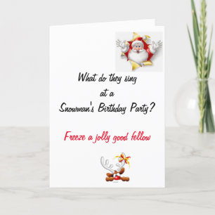 Grappige Vadergrap Kerstkaart Kaart