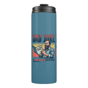 Grappige Vadergrap Retro Humor Vintage Esthetiek Thermosbeker