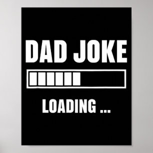 Grappige vadergrap voor vaderdag humor vader verja poster