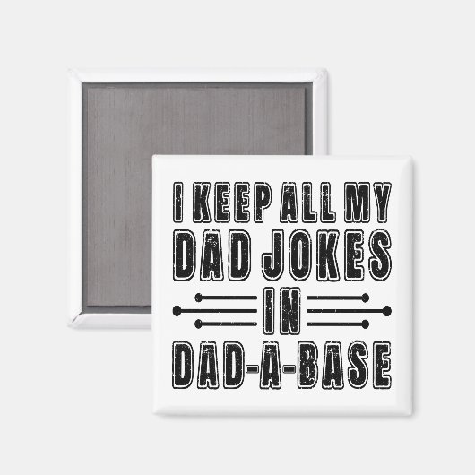 Grappige Vadergrappen In Een Vaderdatabase Vaderda Magneet (Voorkant / Achterkant)