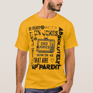 Grappige Vadergrappen Nu in 4K Retro TV Leuk Vader T-shirt