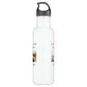 Grappige vaders dag als vader als zoon foto waterfles  (Achterkant)