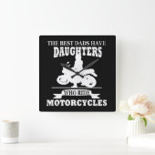 Grappige vaders dag geschenken vierkante klok (Huis)