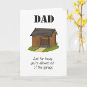 Grappige vaders dagkaart kaart (Gele Bloem)