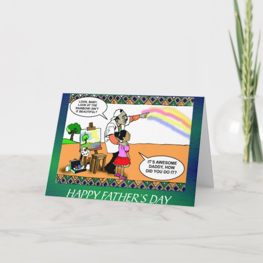 Grappige Vaders dagkaart Kaart (Voorkant)