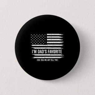 Grappige vaders favoriete kind zoon dochter ik ben ronde button 5,7 cm