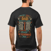 Grappige vaderschapstour t-shirt (Achterkant)