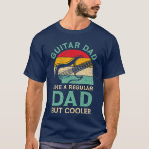 Grappige vadersdag gitaar vader voor gitarist muzi t-shirt