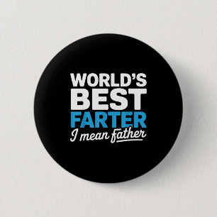 Grappige vadersdag woorden farters bedoel vader pa ronde button 5,7 cm