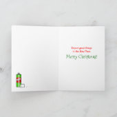 Grappige vakantie banaan kerst Kaarten (Binnen)