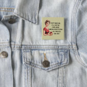 Grappige vakantie gastvrouw geschenken kerstmis ni vierkante button 5,1 cm (In situ)