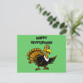Grappige vakantie kalkoen feestdagenkaart (Staand voorkant)