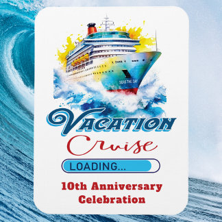 Grappige vakantie laden Jubileum Cruise Magneet