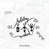 Grappige vakantie workout kerst Kaart