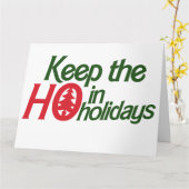 Grappige Vakanties Ho Kaart (Gele Bloem)