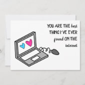 Grappige Valentijn Harten Computer Aankondiging (Voorkant)