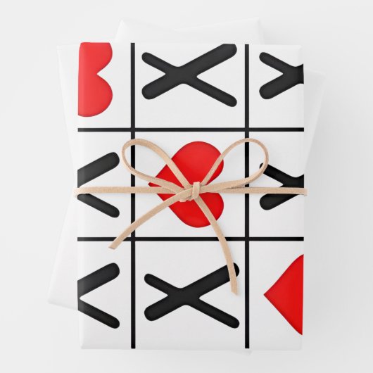 Grappige Valentijn Harten Koppels Matching Lovers Inpakpapier Vel (In situ)