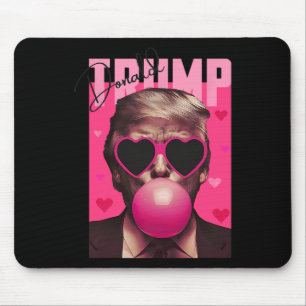 Grappige Valentijn Trump Roze Bubble Gum Lieve Tru Muismat