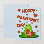Grappige Valentijn's Day Frog Prince Briefkaart (Voorkant / Achterkant)