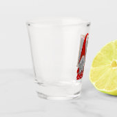 Grappige Valentijns kabouter Twee-Tons Shot Glas (Links)
