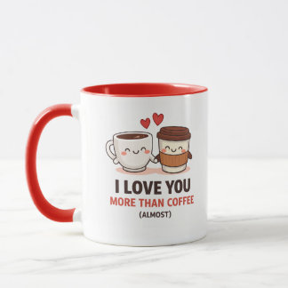 Grappige Valentijnsbeker - Ik hou van jou Mok
