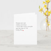 Grappige Valentijnsdag 2021 Kaart 'Ik haat mensen' (Gele Bloem)