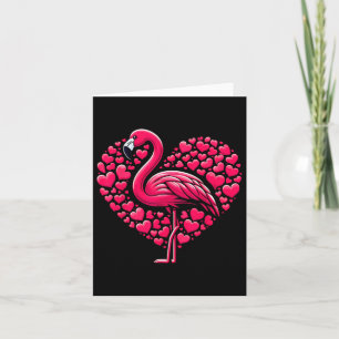 Grappige Valentijnsdag Hart Flamingo Roze Vrouwen  Kaart