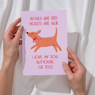 Grappige Valentijnsdag kaart - Love Dog Design