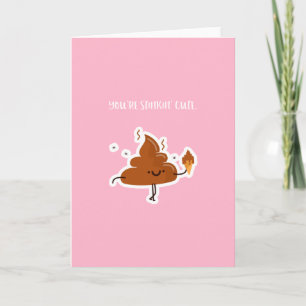 Grappige Valentijnsdag Kaart   Poo Stinkin Schatti