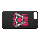 Grappige Valentijnsdag skelet hart handen Case-Mate iPhone Case (Achterkant (Horizontaal))