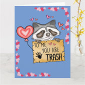 Grappige Valentijnsdag Vouwbare Wenskaart Kaart (Gele Bloem)