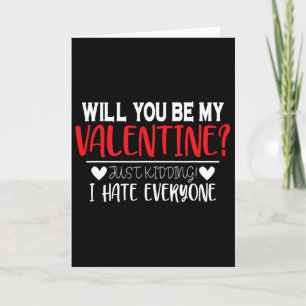 Grappige Valentijnsdag Wil Je Mijn Valentijn Zijn Kaart