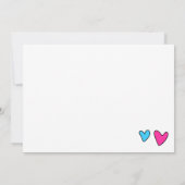 Grappige Valentijnsharten Computer Aankondiging (Achterkant)