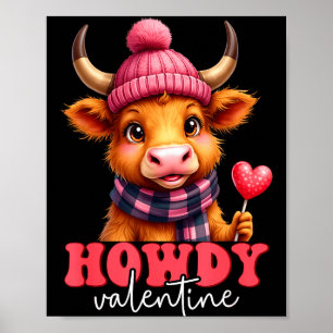 Grappige Valentijnskaart Koe 2026 Voor Mannen Vrou Poster
