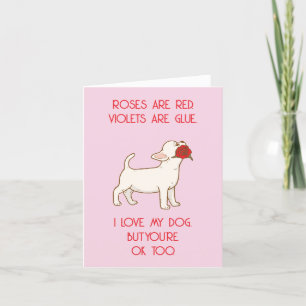 Grappige Valentijnskaart - Love Dog Design Feestdagen Kaart