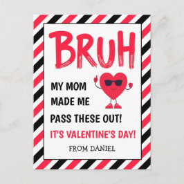 Grappige Valentijnskaart voor Jongens voor Schoolv Briefkaart