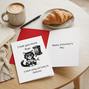 Grappige Valentijnskaart voor Kattenliefhebbers – Kaart