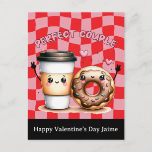 Grappige Valentijnskaart voor Koffiekoppels Briefkaart