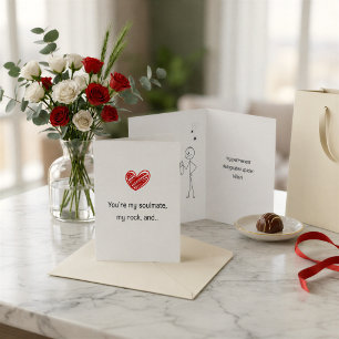 Grappige Valentijnskaart voor zielsverwanten – Spi Kaart