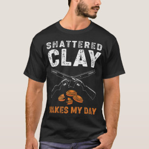 Grappige Valsschietende Gebroken Klei Maakt Mijn D T-shirt