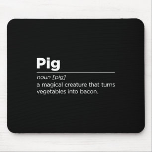 Grappige Varken Bacon Art Voor Mannen Vrouwen BBQ  Muismat