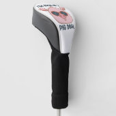 Grappige Varkensgrap  Golfheadcover (Schuin)