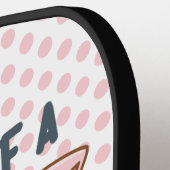 Grappige Varkensgrap Pickleball Paddle (Links Detail)