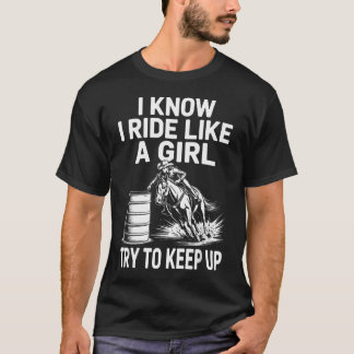 Grappige vatracekunst voor vrouwen meisjes cowboy t-shirt